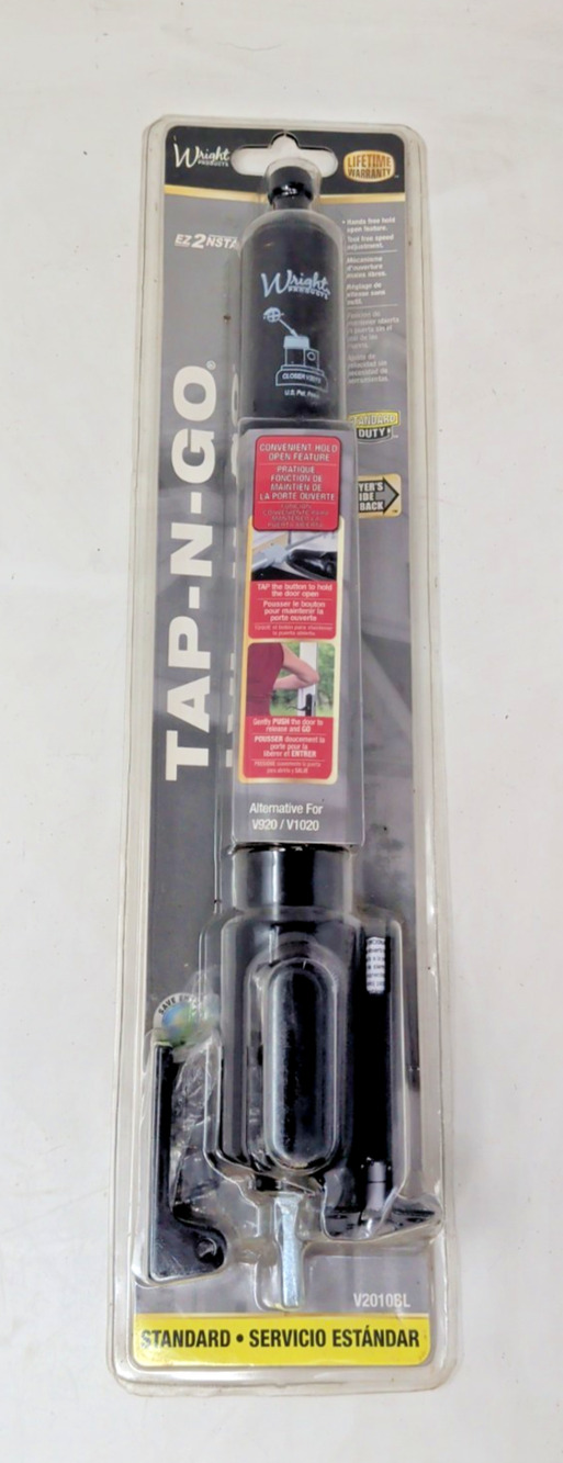 Wright Products V2010BLTAP-N-GO® PNUEMATIC Closer, Black fast shipping